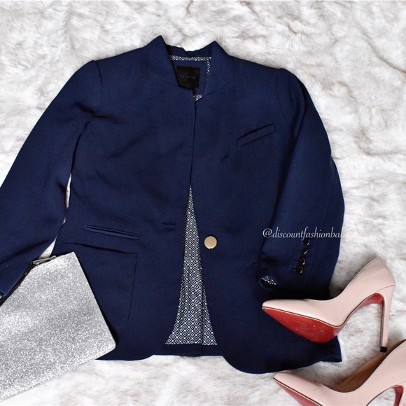 The Limited Jackets & Blazers - The Limited Navy One Button Blazer Sz S
